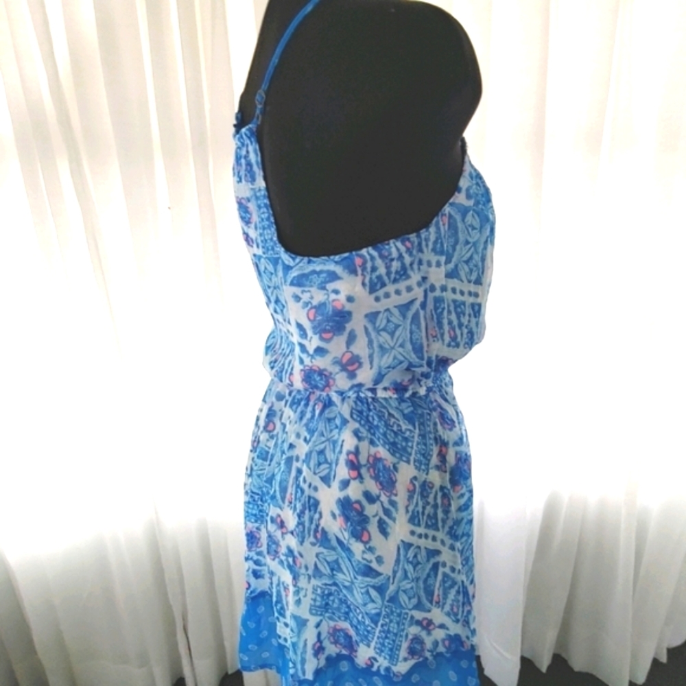 Blue floral summer dress - Picture 9 of 11